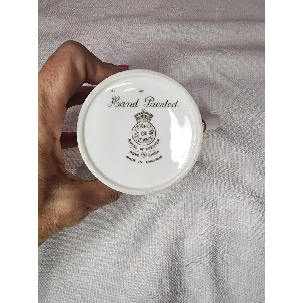 Royal Worcester Thursday's Child Bone China Mug Vintage England Grandmacore